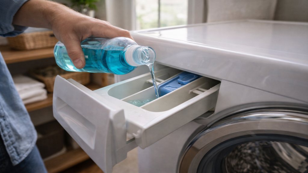 Enxaguante bucal na máquina elimina cheiro ruim