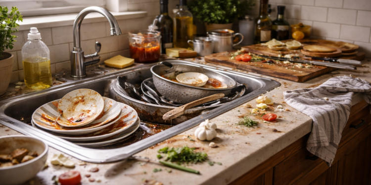 Deixar a cozinha suja pode ter explicação psicológica