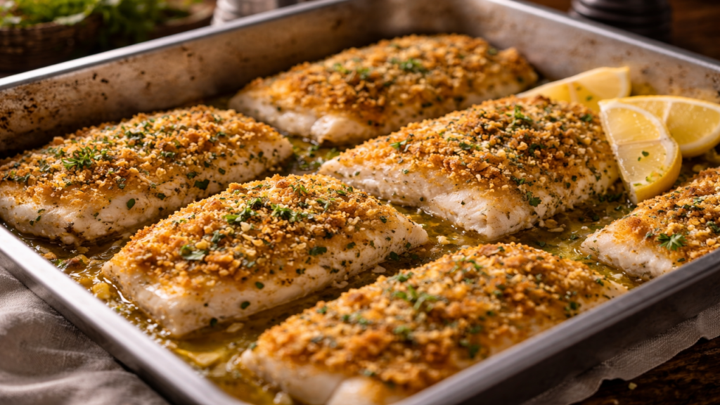 Peixe ao forno não gruda com esse truque simples