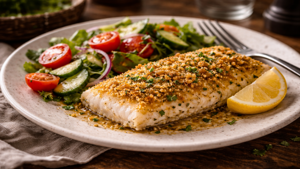 Peixe ao forno não gruda com esse truque simples