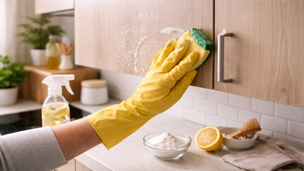 Como limpar móveis da cozinha e tirar gordura fácil