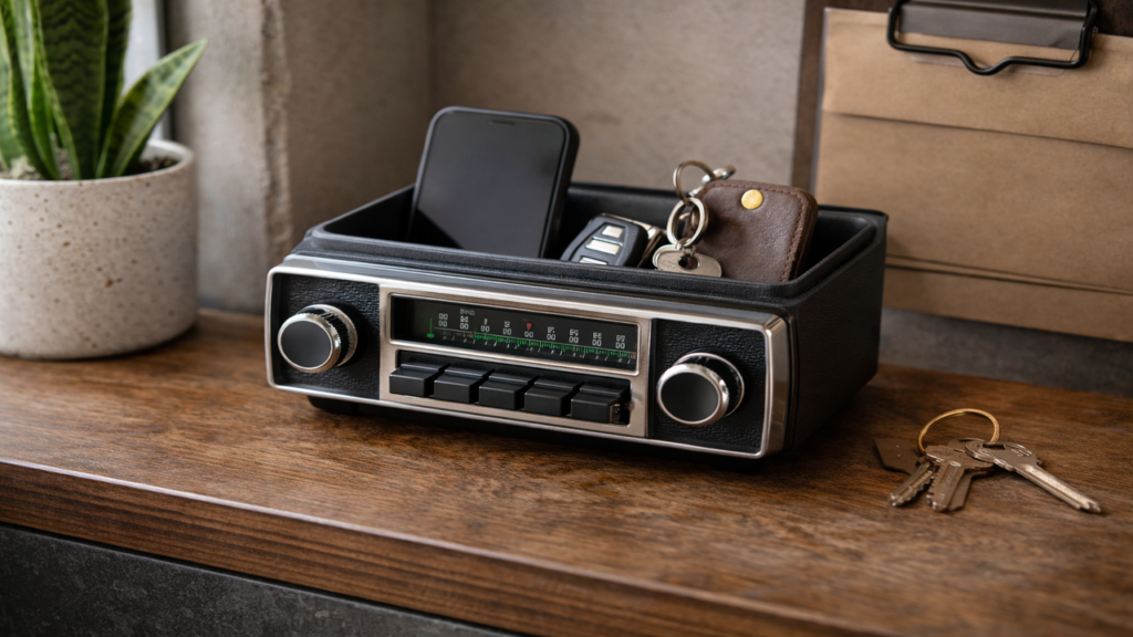 Transforme rádio do carro em organizador criativo e útil