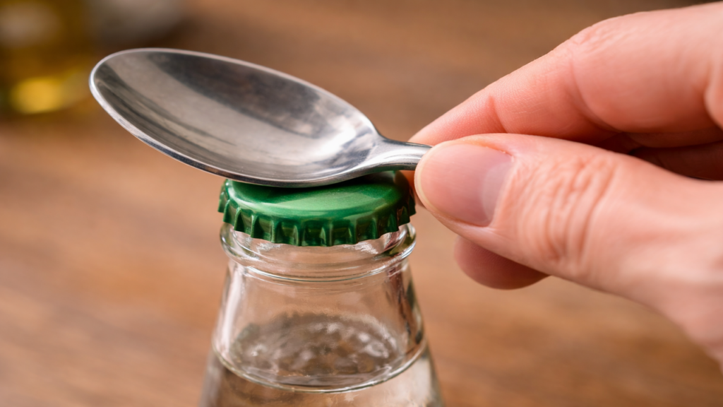 Como abrir garrafa sem abridor