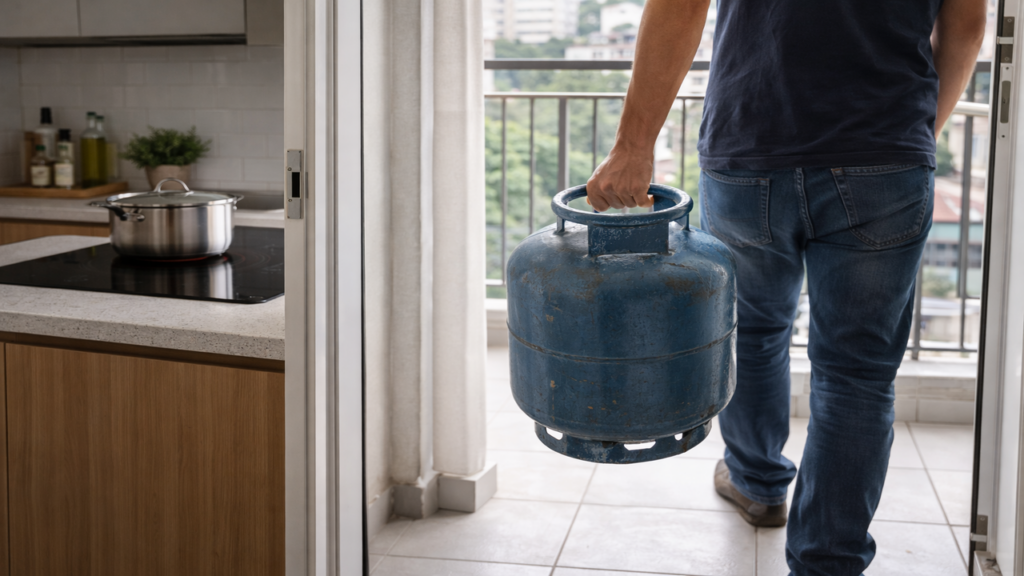 O fim do botijão em apartamentos já virou regra no litoral