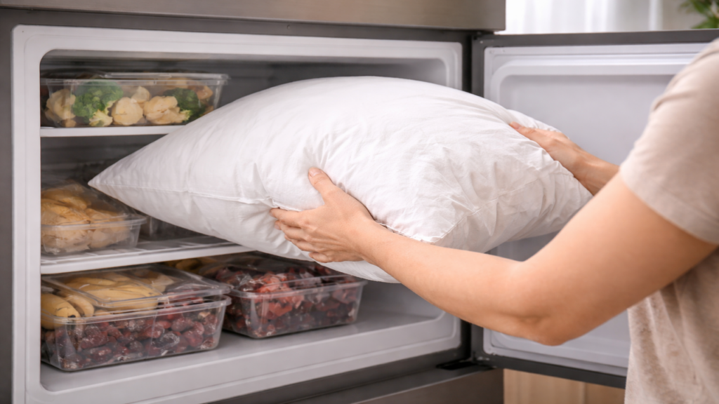 Almofada no freezer melhora o sono e reduz alergias