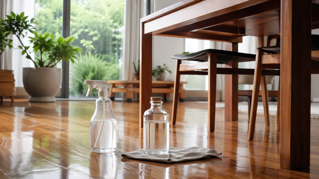 Borrifar vinagre embaixo da mesa muda tudo