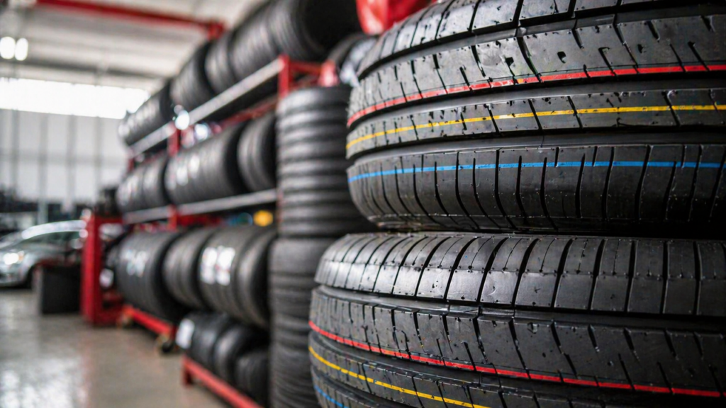 Linhas coloridas no pneu revelam segredo útil