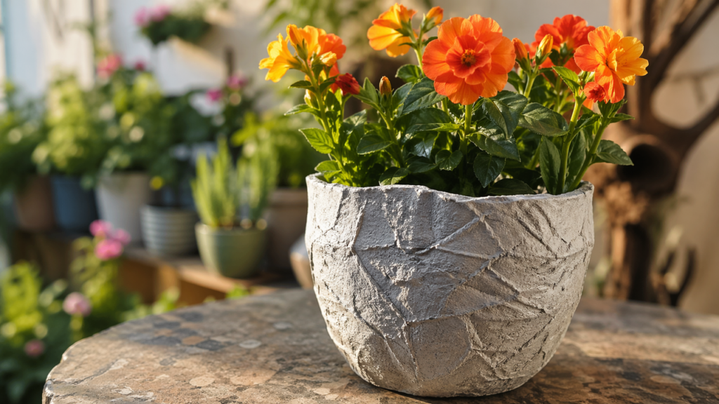 A toalha rasgada que virou vaso e surpreendeu todos
