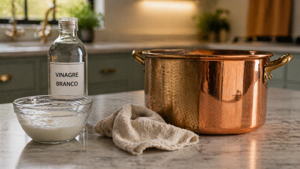 A maneira mais fácil de limpar metal opaco