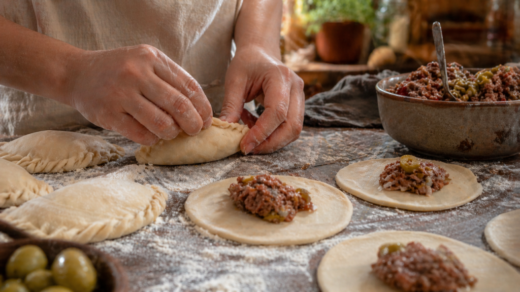 Quem prova essa empanada de carne pede mais