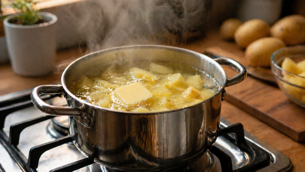 Batata cozida fica melhor com esse truque simples