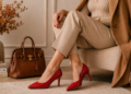 Sapatos vermelhos muito elegantes para usar aos 50 anos ou mais no outono de 2026