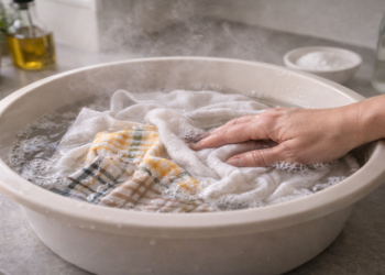 Como tirar mau cheiro de pano de prato com solução simples