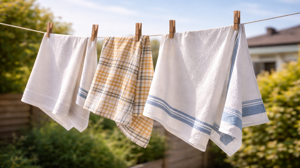 Como tirar mau cheiro de pano de prato com solução simples