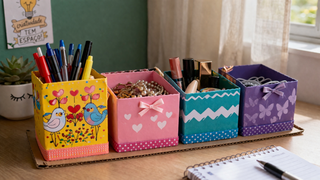 Reciclar caixas de sabonete vira solução prática