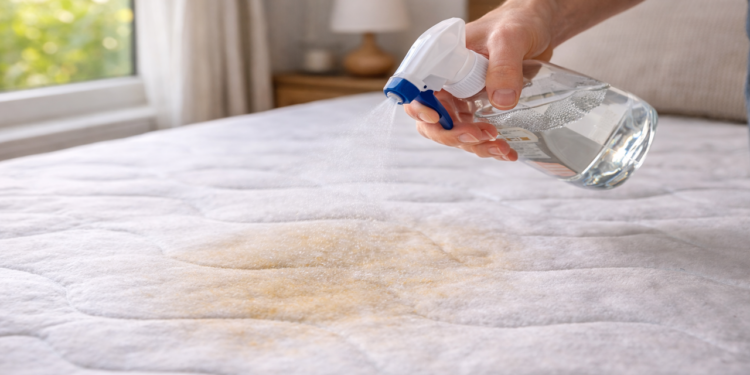 Manchas no colchão somem com truque simples