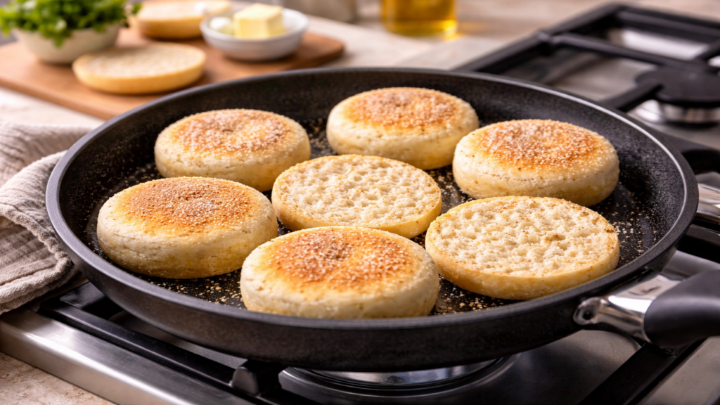 Pão sem forno fácil fica pronto na frigideira