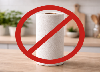 O pano de microfibra está substituindo o papel toalha