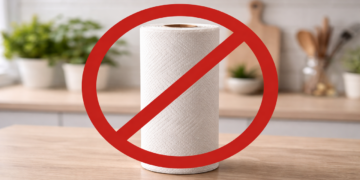 O pano de microfibra está substituindo o papel toalha