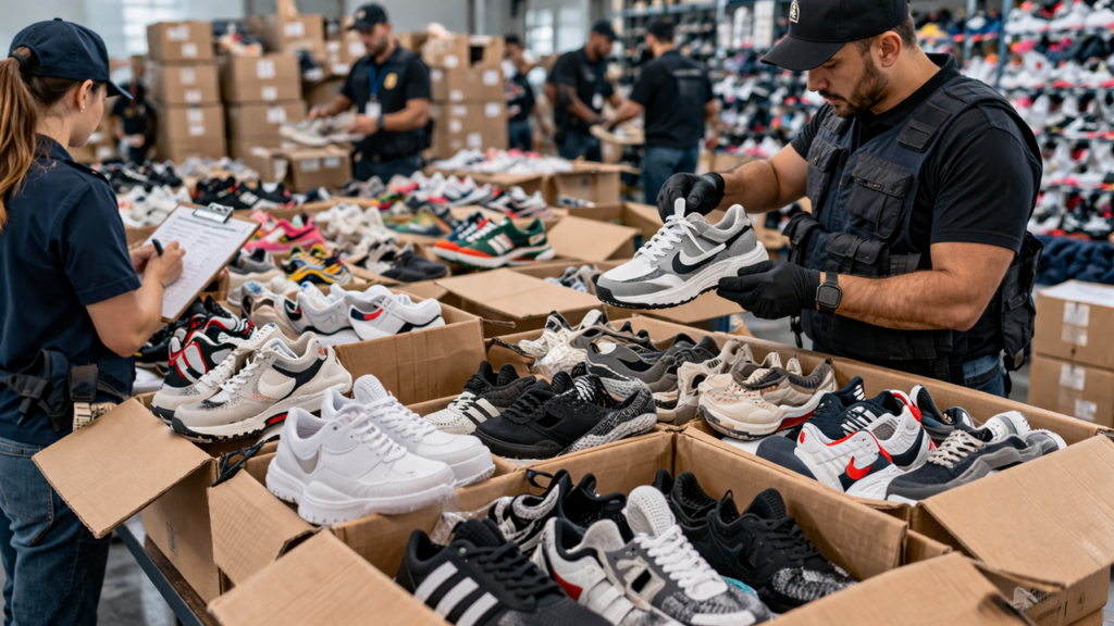 Operação apreende tênis falsificados e acende alerta