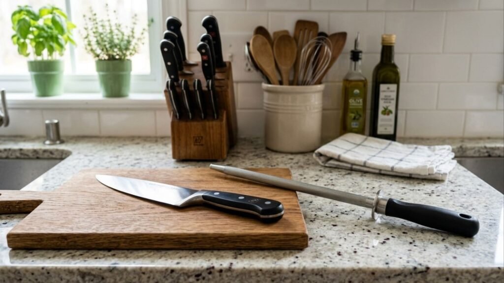 Como afiar uma faca de cozinha sem ter um amolador: o truque fácil com uma caneca que está na moda e sempre funciona