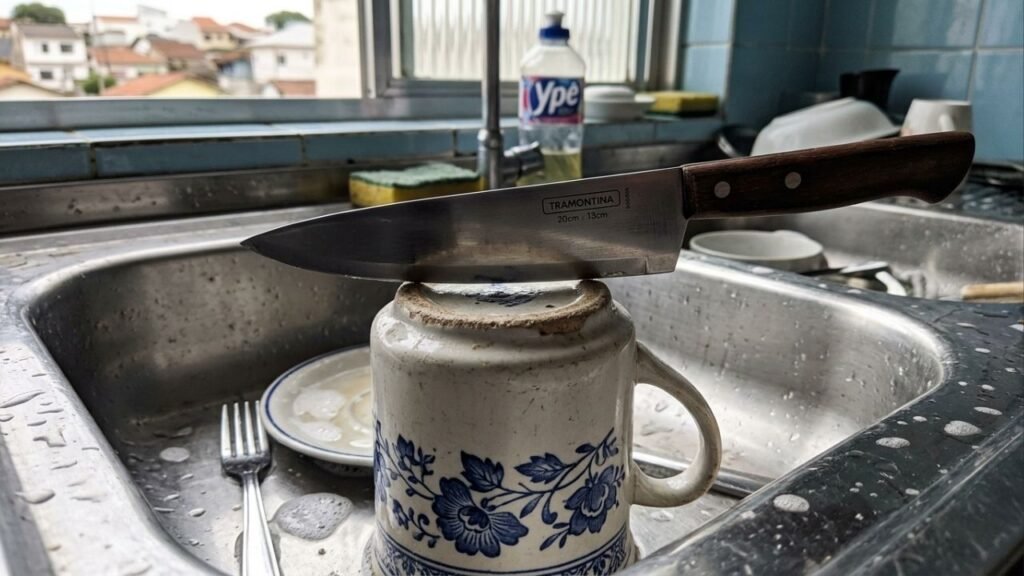 Como afiar uma faca de cozinha sem ter um amolador: o truque fácil com uma caneca que está na moda e sempre funciona
