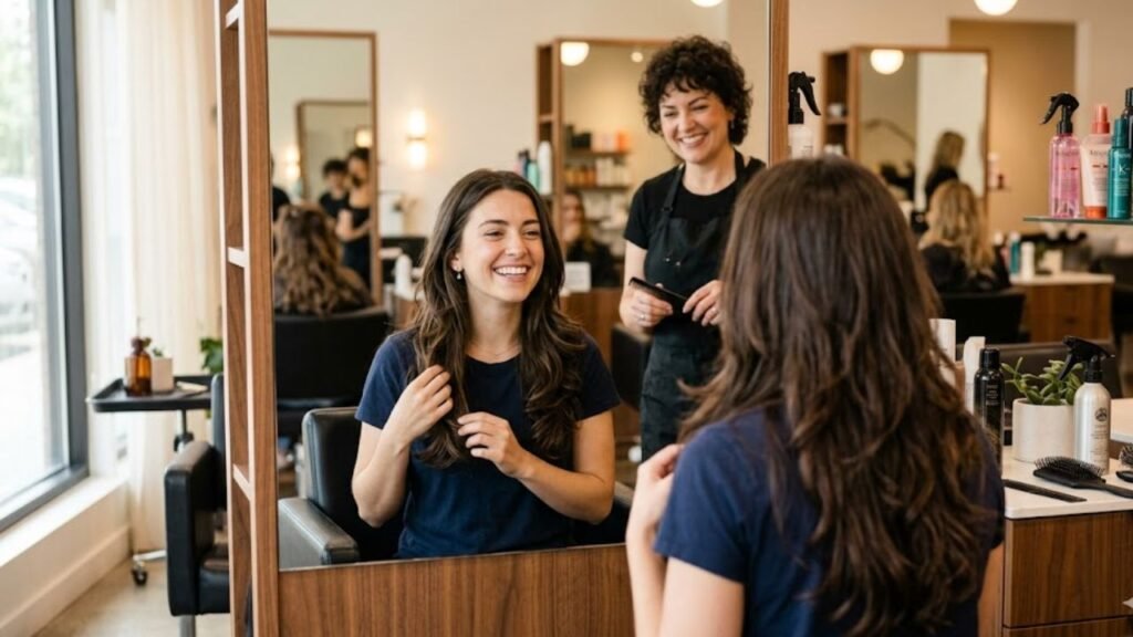 Corte de camadas longas