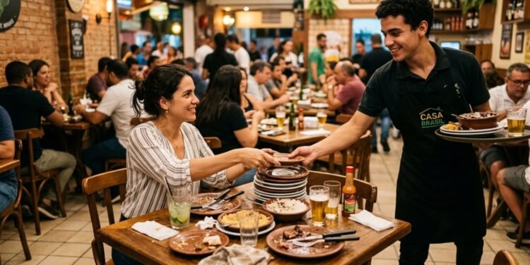 O que significa quando uma pessoa ajuda os garçons a retirar os pratos da mesa, segundo a psicologia