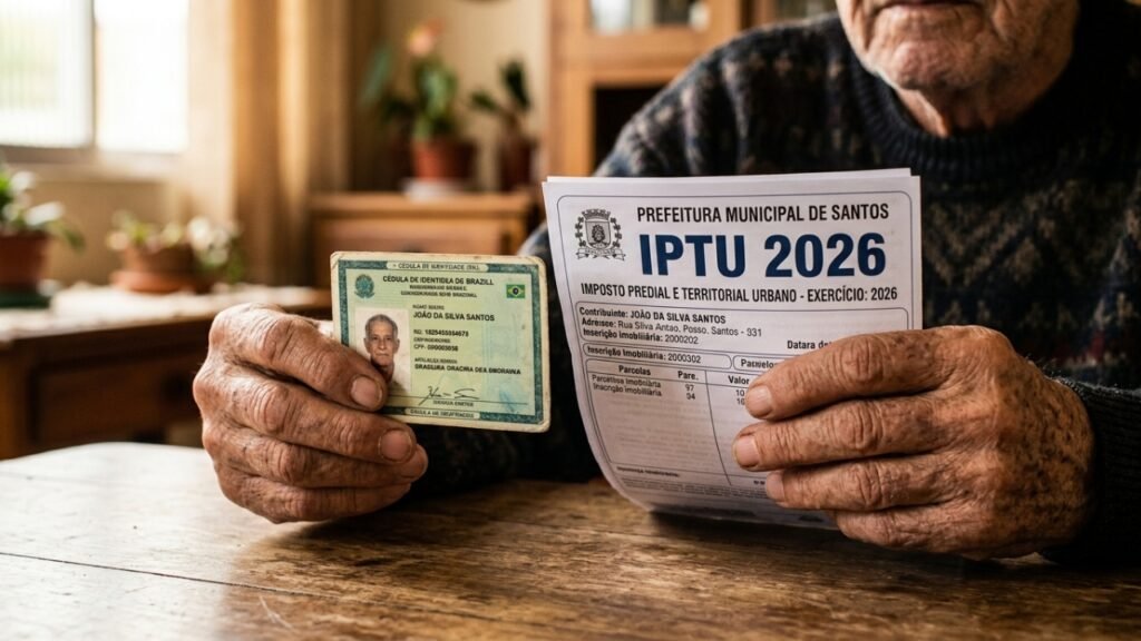 IPTU 2026: idosos podem conseguir isenção ou desconto no imóvel, mas o direito pode ser perdido sem solicitação no prazo