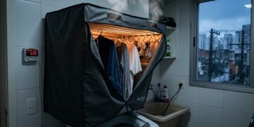 Adeus ao varal de chão: a invenção que seca até 15 kg de roupa mais rápido até em dias de chuva