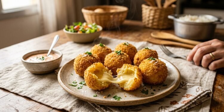 Receita de bolinhas de batata com 7 ingredientes e em apenas 5 minutos