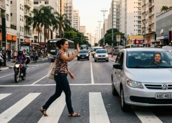 O que significa acenar para agradecer aos carros ao atravessar a rua, segundo a psicologia