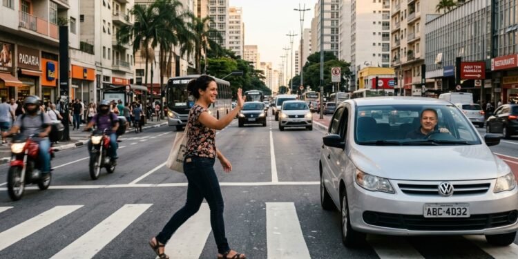 O que significa acenar para agradecer aos carros ao atravessar a rua, segundo a psicologia