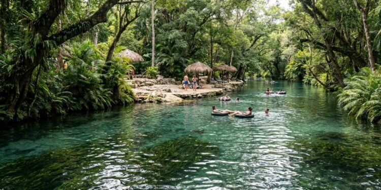 A praia de água doce cristalina, pouco conhecida, é considerada um paraíso escondido