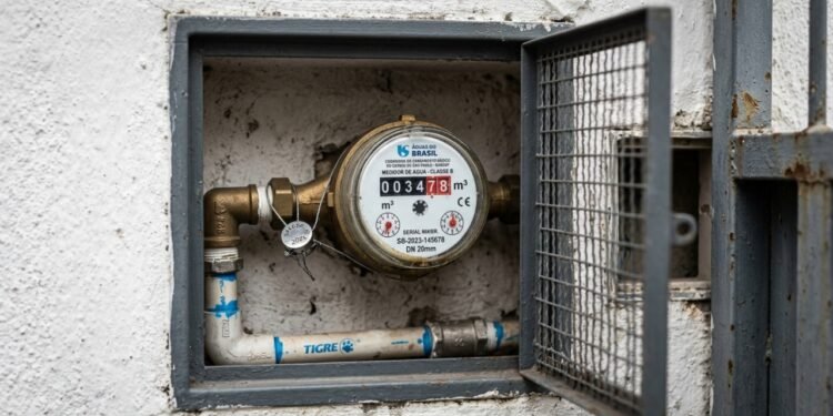 Nova lei em vigor agora exige que o relógio da água fique dentro de casa e prevê multa de R$ 20 mil por descumprimento