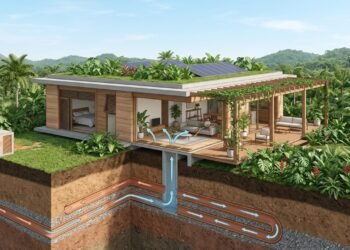 O túnel subterrâneo que pode reduzir o calor da casa usando a temperatura estável do solo