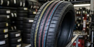 O que significam as linhas de marcação coloridas nos pneus?