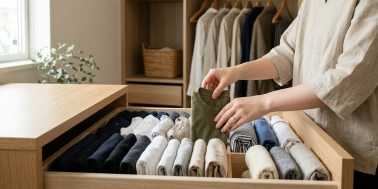 O método japonês de dobrar roupas e economizar espaço em armários pequenos