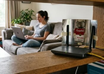 Qual a finalidade de colocar uma lata em cima do roteador Wi-Fi e por que isso é recomendado