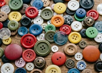 Use os botões que você tem soltos em casa e crie uma fruteira com eles