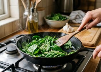Pare de ferver em água: essa é a maneira correta de cozinhar espinafre para preservar seus nutrientes