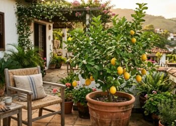 Perfeita para casas pequenas: a árvore dá frutos o ano todo, é fácil de cuidar e não cria raízes.