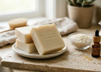 Estas etapas simples para fazer o sabão de leite de arroz garantem uma pele hidratada e radiante
