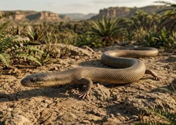 O achado histórico no Ceará de cobras com patas ajuda a prever como espécies se adaptam ao clima