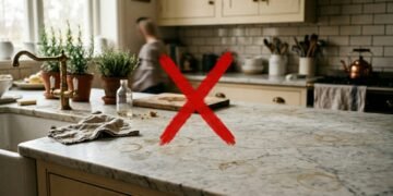Adeus ao mármore: a nova tendência mais elegante e prática para cozinhas e banheiros em 2026