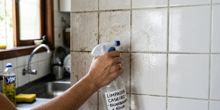Borrifar bicarbonato de sódio com água em azulejos: para que serve e por que é recomendado