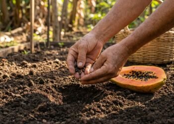 As dicas essenciais para transformar sementes de mamão em uma árvore carregada de frutos no seu quintal