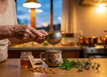 Chá caseiro para idosos reúne ingredientes simples e um cuidado que aquece a rotina em casa