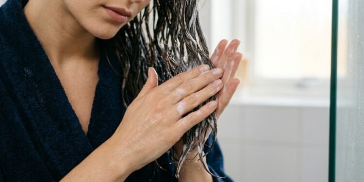 Cabeleireiros e especialistas orientam: "O condicionador deve ser aplicado antes do shampoo para espaçar as lavagens do cabelo."