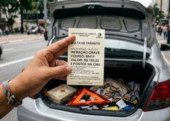 Motorista pode levar multa de R$ 195,23 por faltar itens obrigatórios no carro em 2026